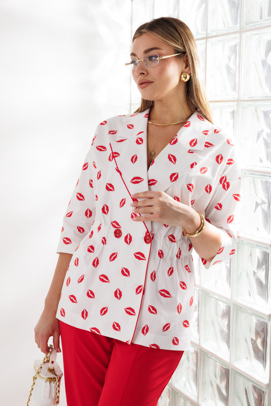 Костюм Anastasia 1333 бело-красный