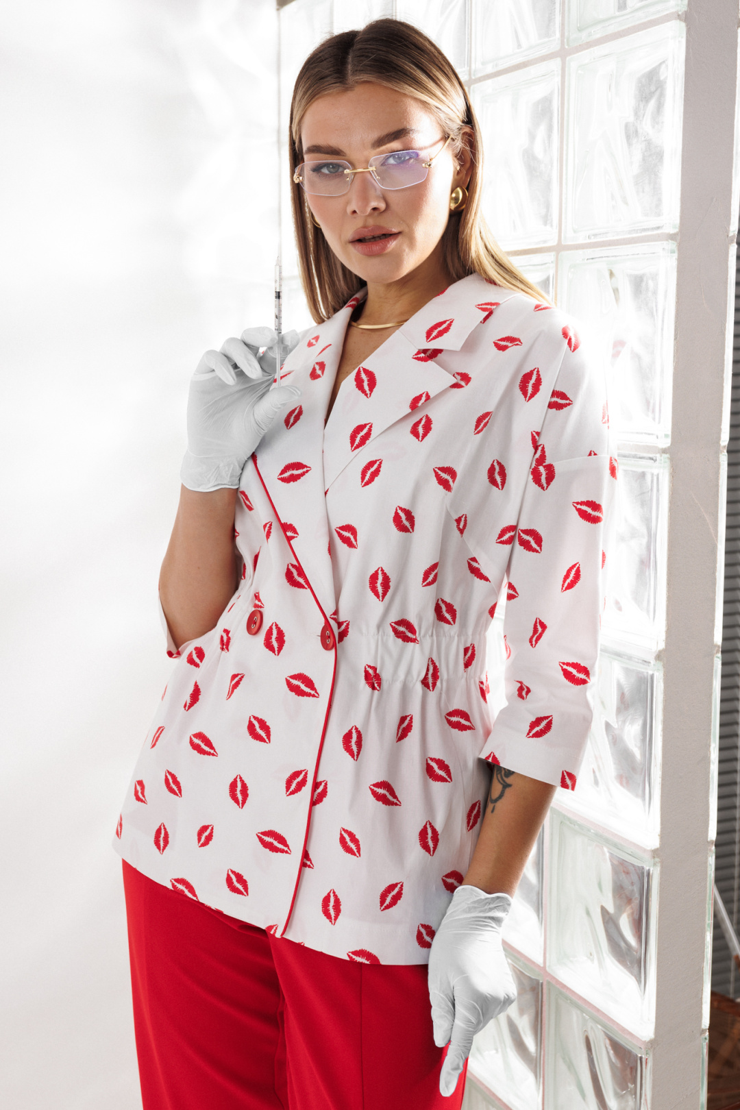 Костюм Anastasia 1333 бело-красный