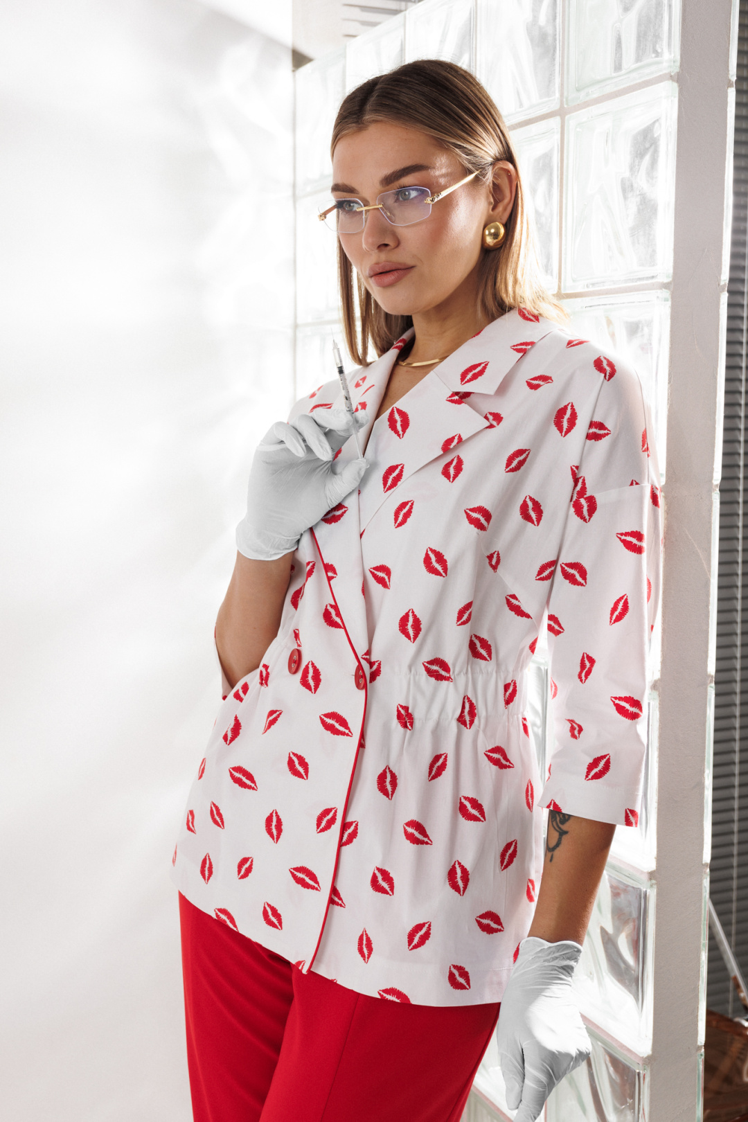 Костюм Anastasia 1333 бело-красный