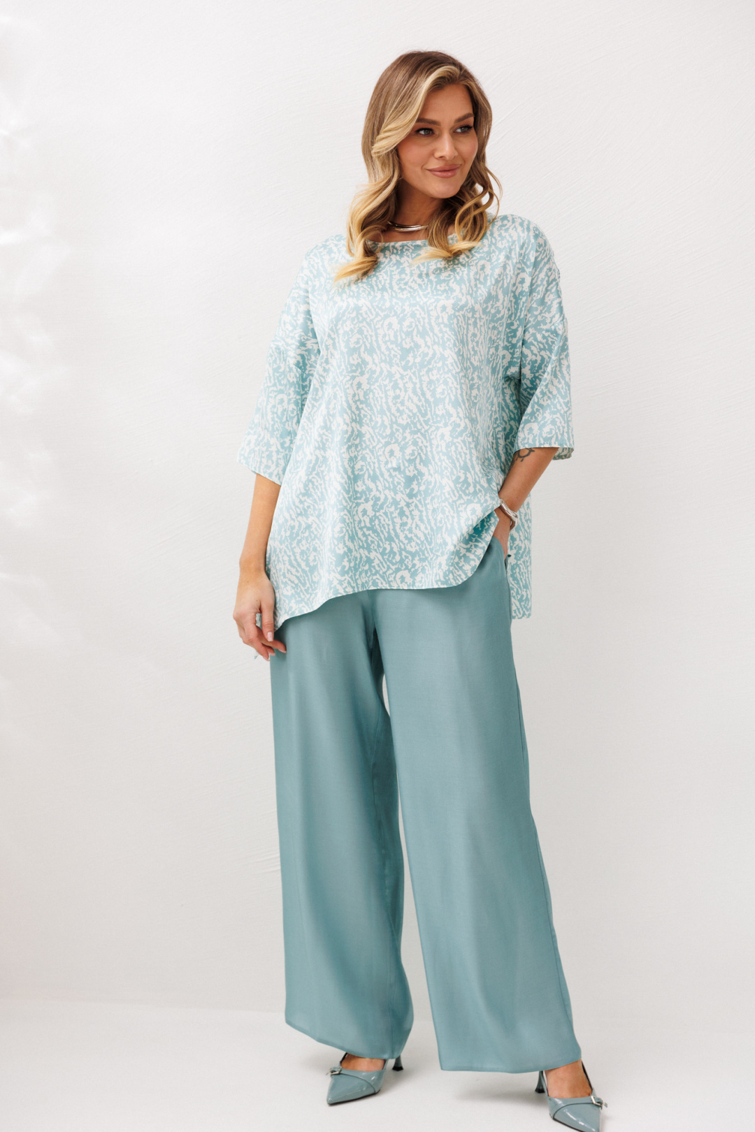 Костюм Anastasia 1341 бирюзовый