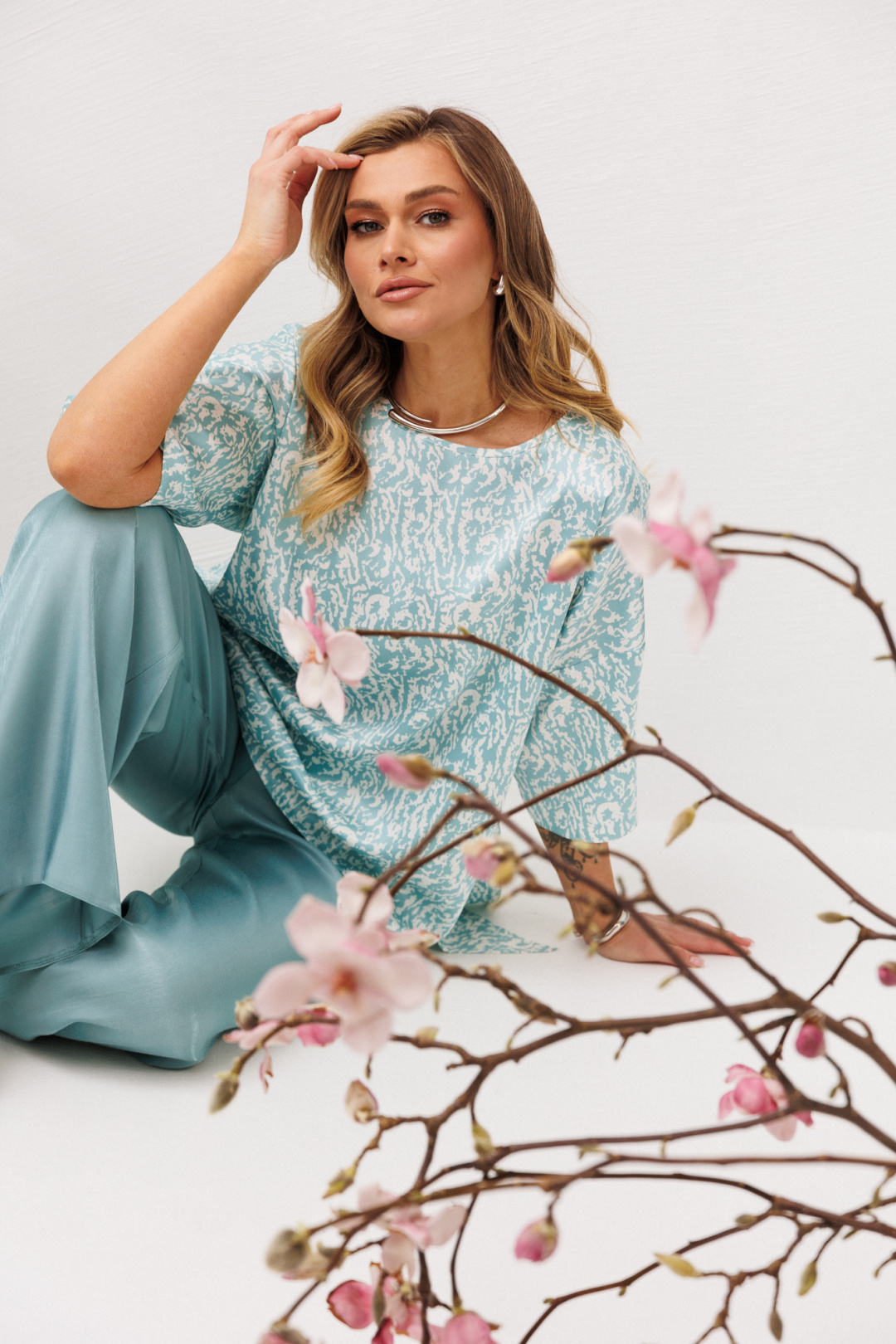 Костюм Anastasia 1341 бирюзовый