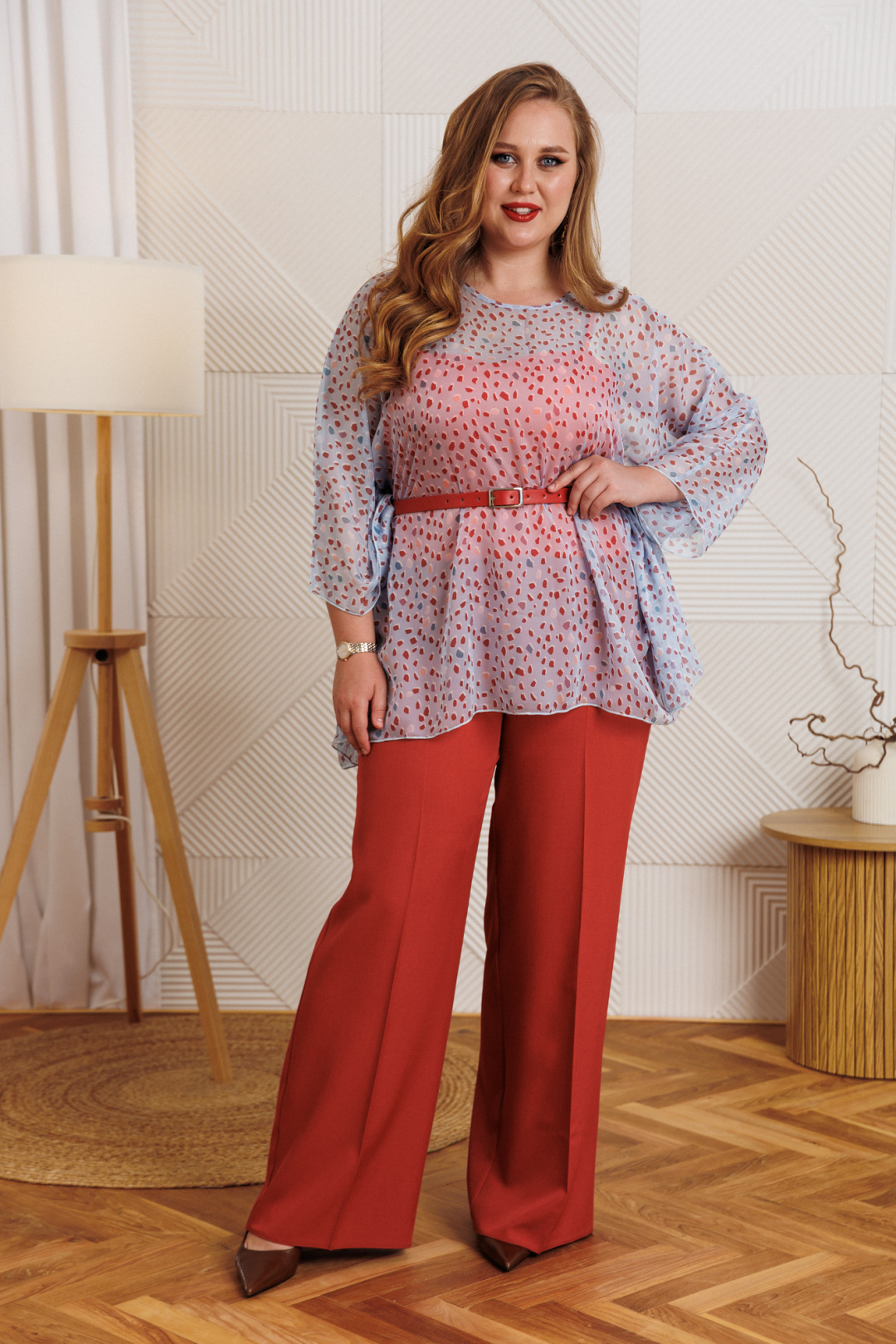 Костюм Anastasia 1364-1 индийский красный