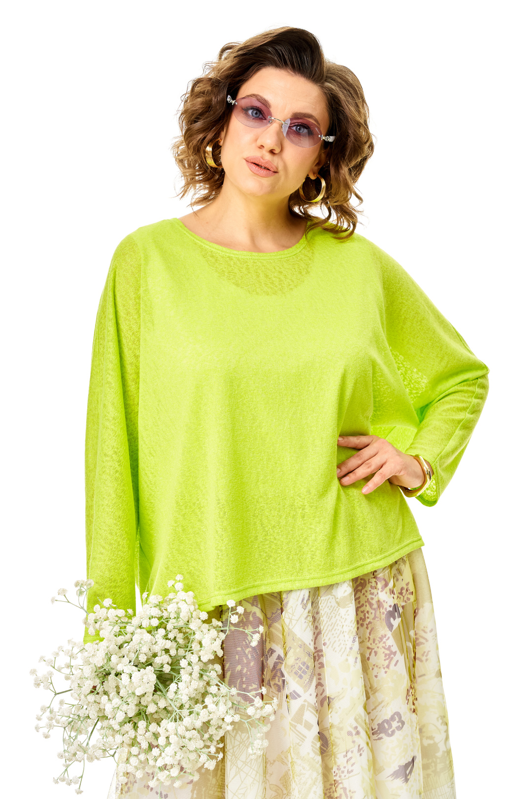Костюм Anastasia 1375 белый + лайм