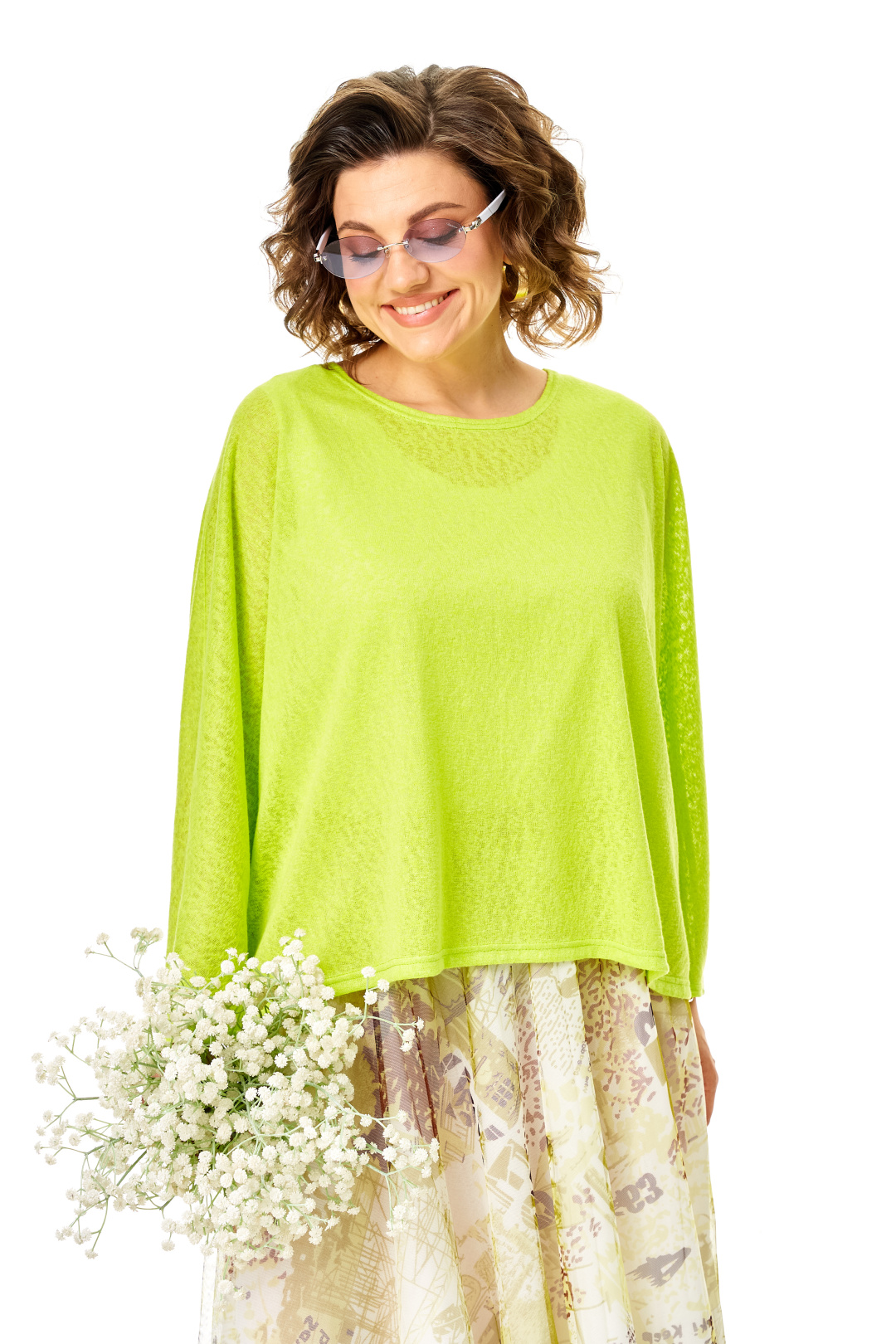 Костюм Anastasia 1375 белый + лайм