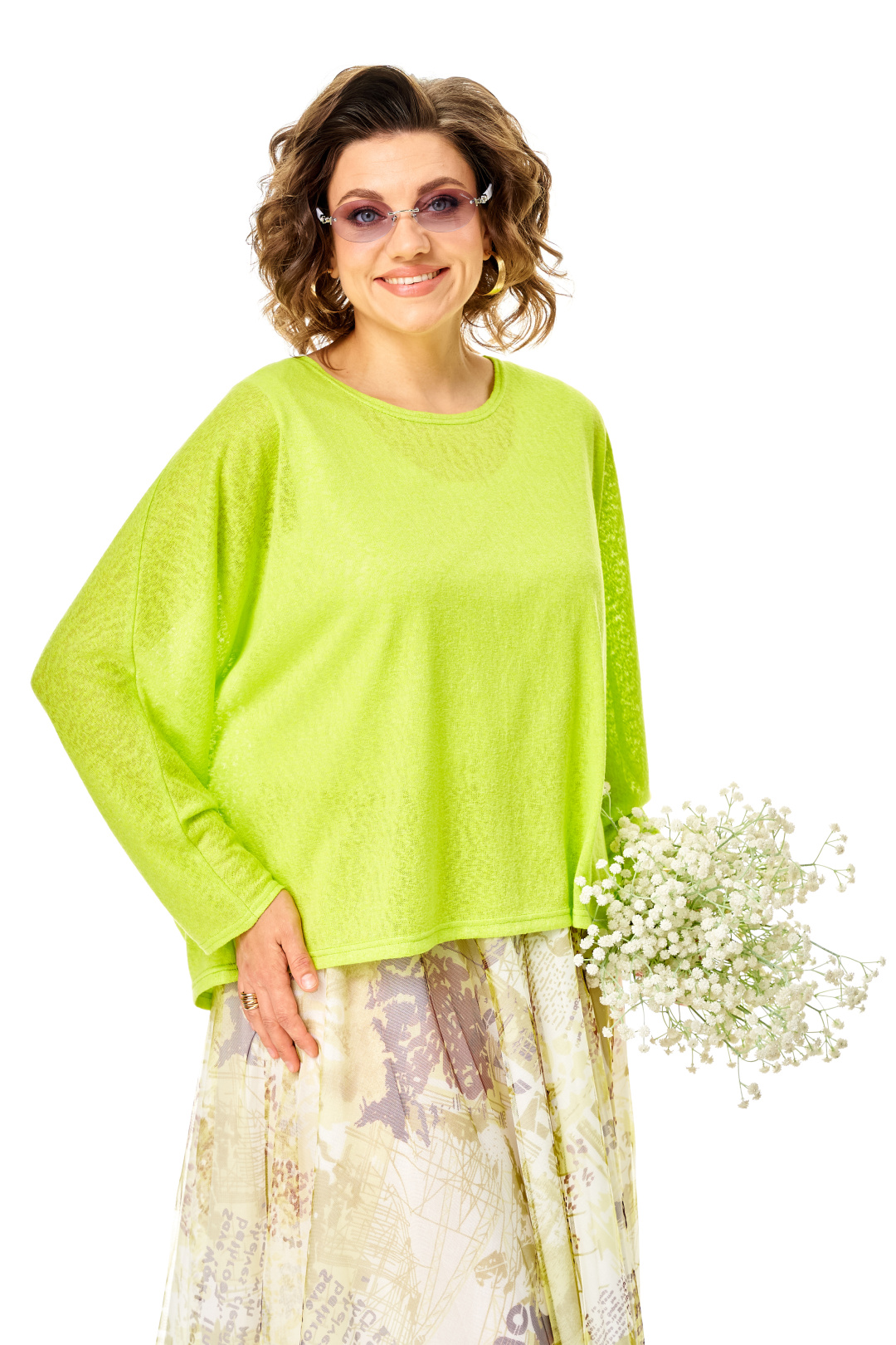 Костюм Anastasia 1375 белый + лайм