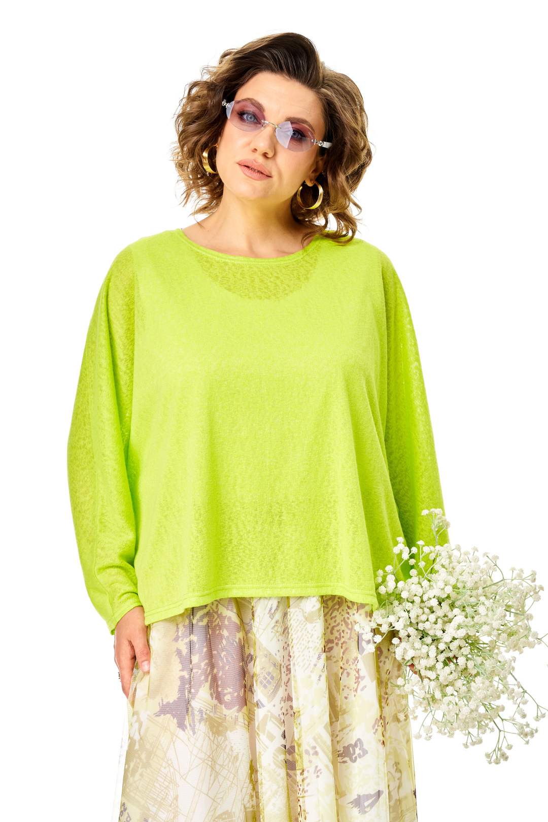 Костюм Anastasia 1375 белый + лайм