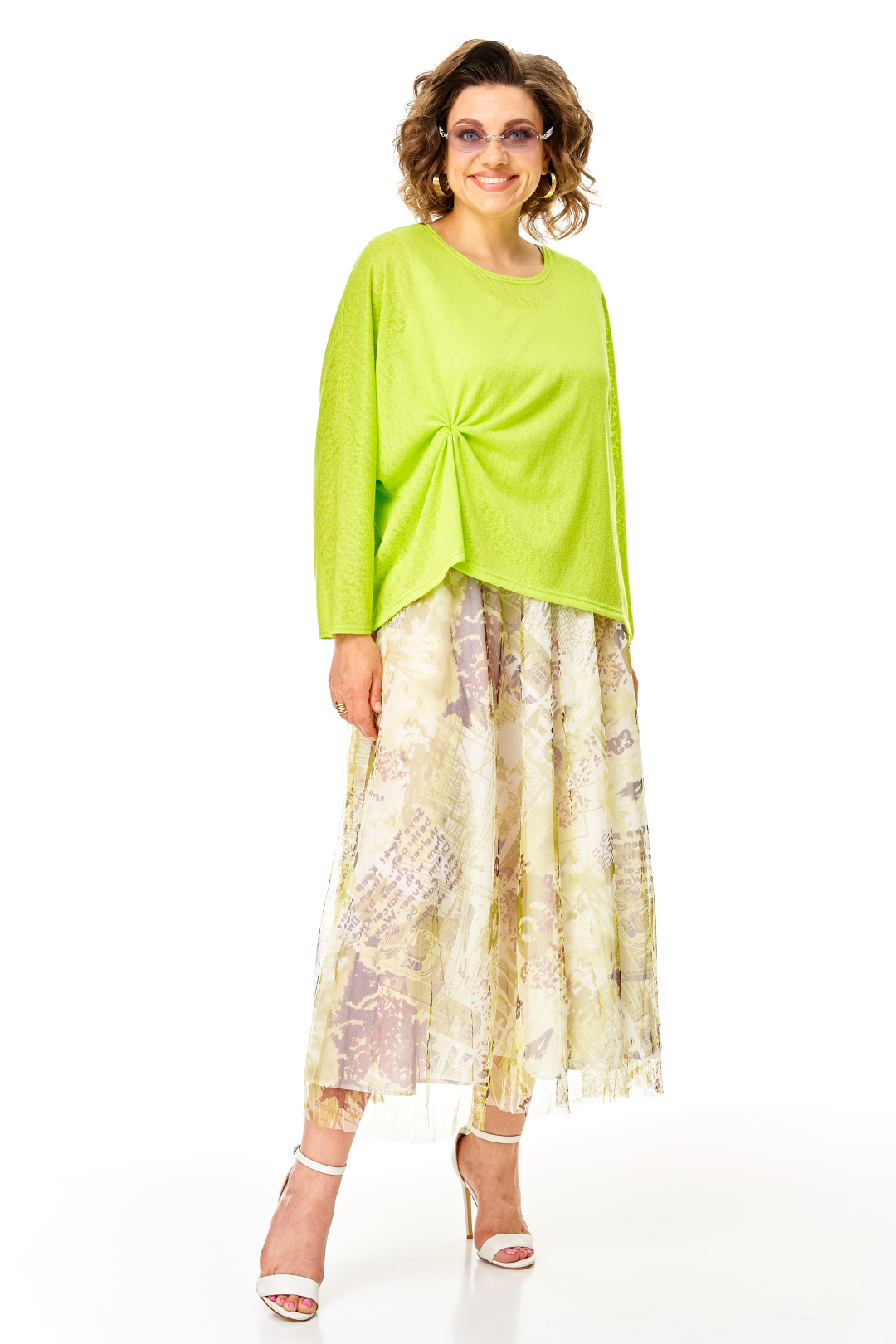 Костюм Anastasia 1375 белый + лайм