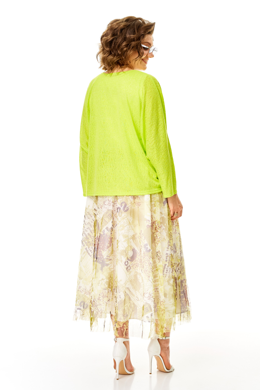 Костюм Anastasia 1375 белый + лайм