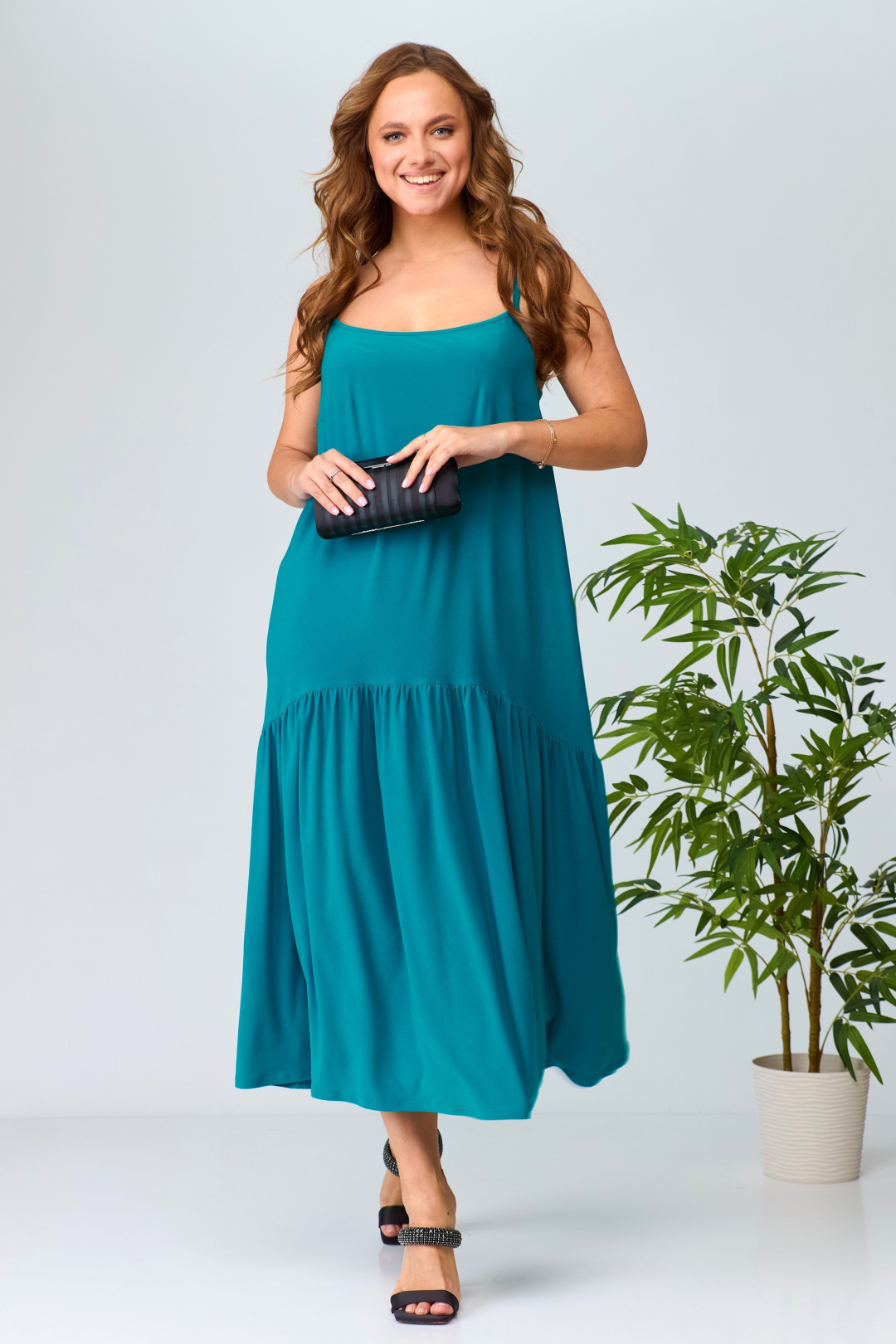 Сарафан Anastasia 882/изумруд
