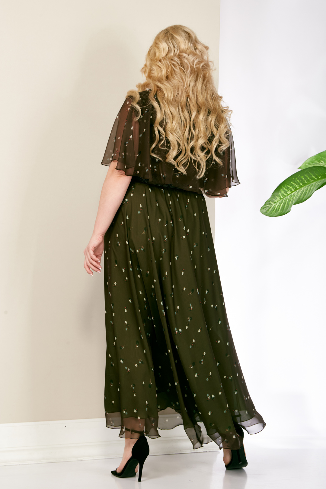 Платье Anastasia 887.1 олива - фото 5