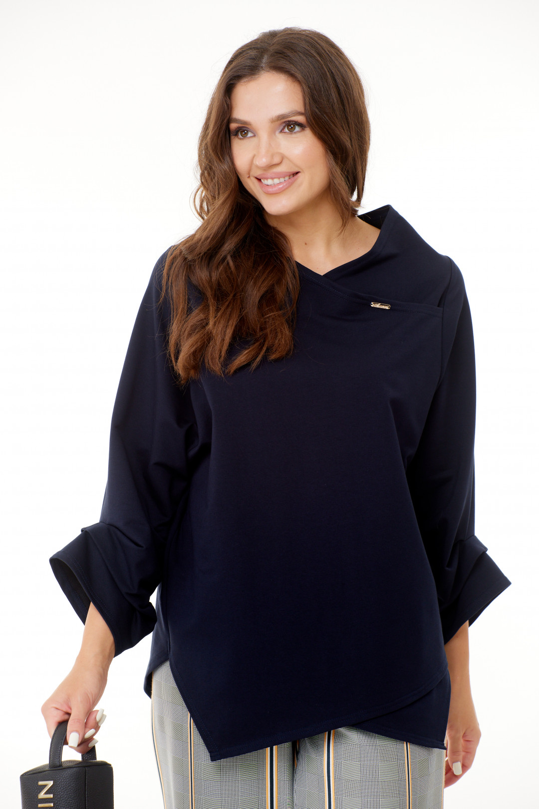 Блузка Anastasia 971.1 темно-синий - фото 4