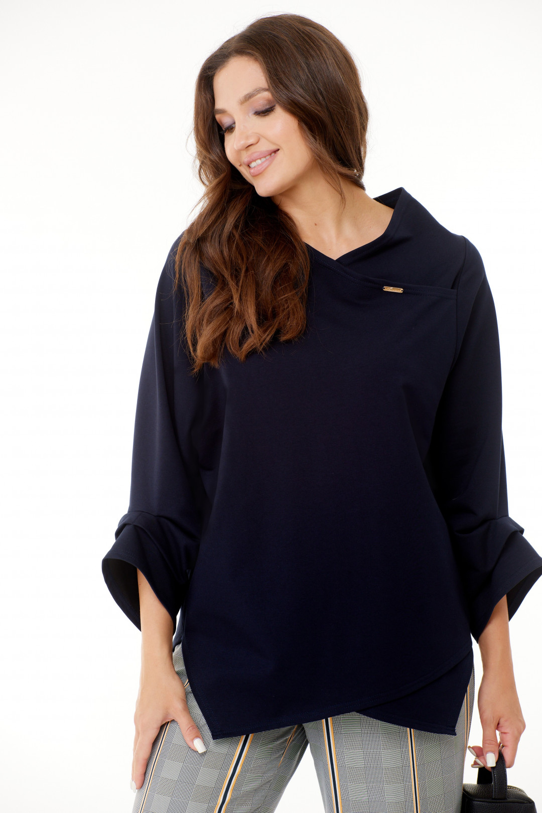 Блузка Anastasia 971.1 темно-синий - фото 5