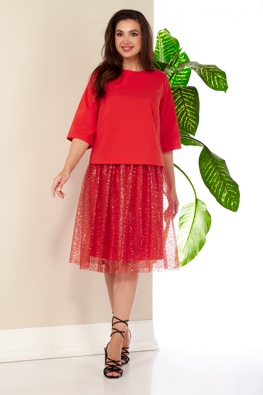 Костюм Anastasia 994 красный - фото 5