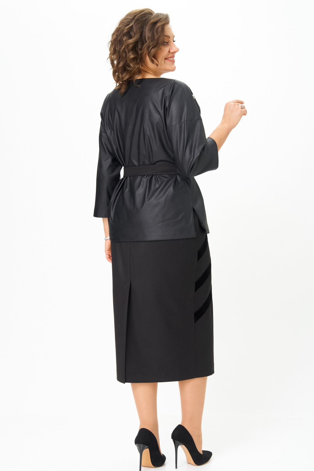 Юбка ANDINA CITY 1024-25 черный - фото 5