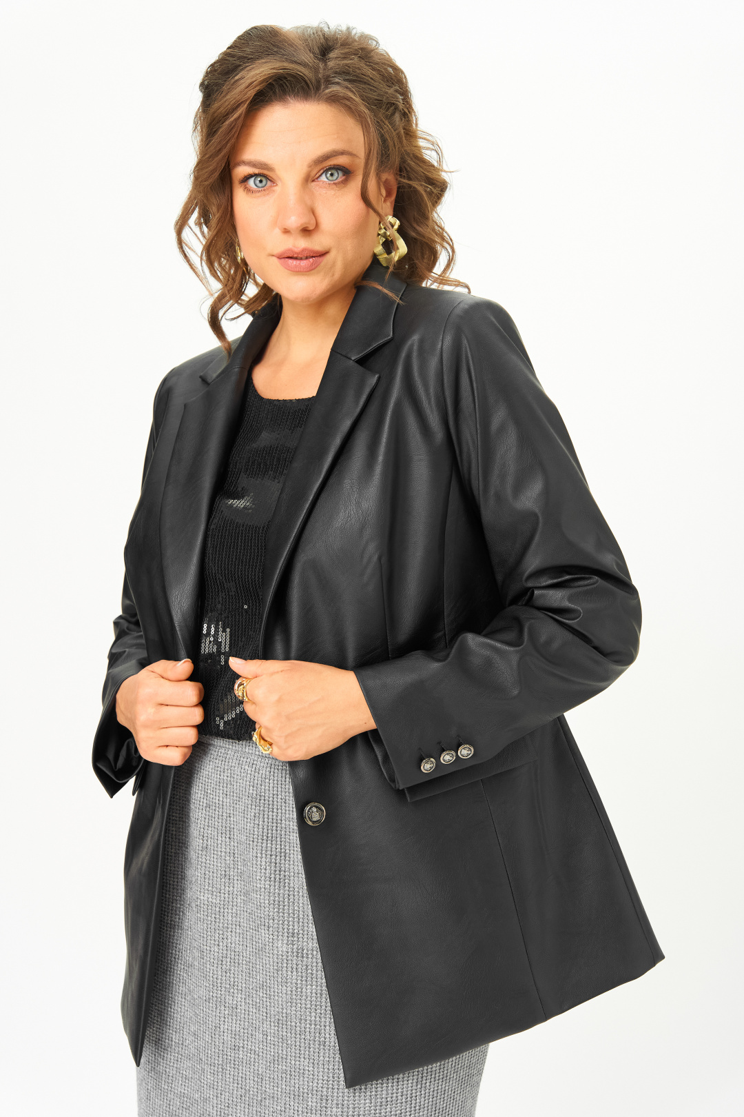 Жакет ANDINA CITY 4019-25 черный - фото 1