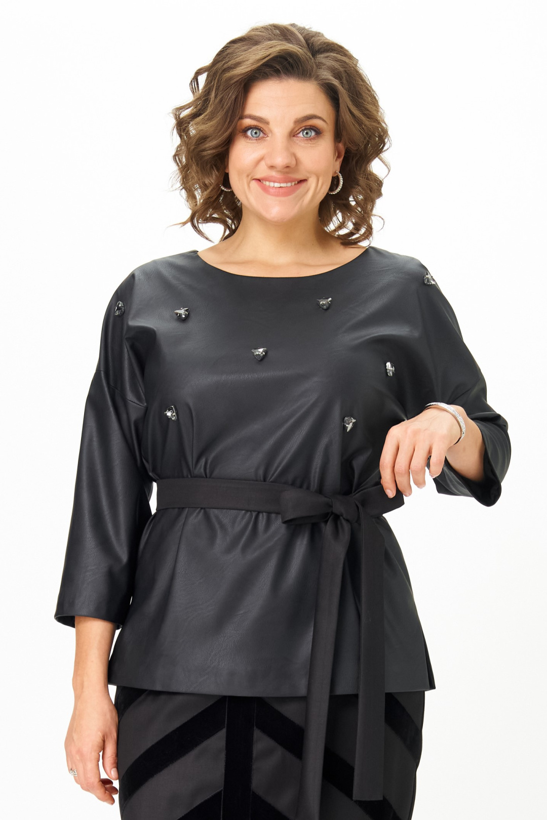 Блузка ANDINA CITY 5048-25 черный - фото 1