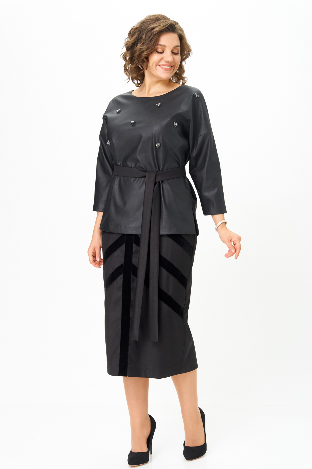 Блузка ANDINA CITY 5048-25 черный - фото 2