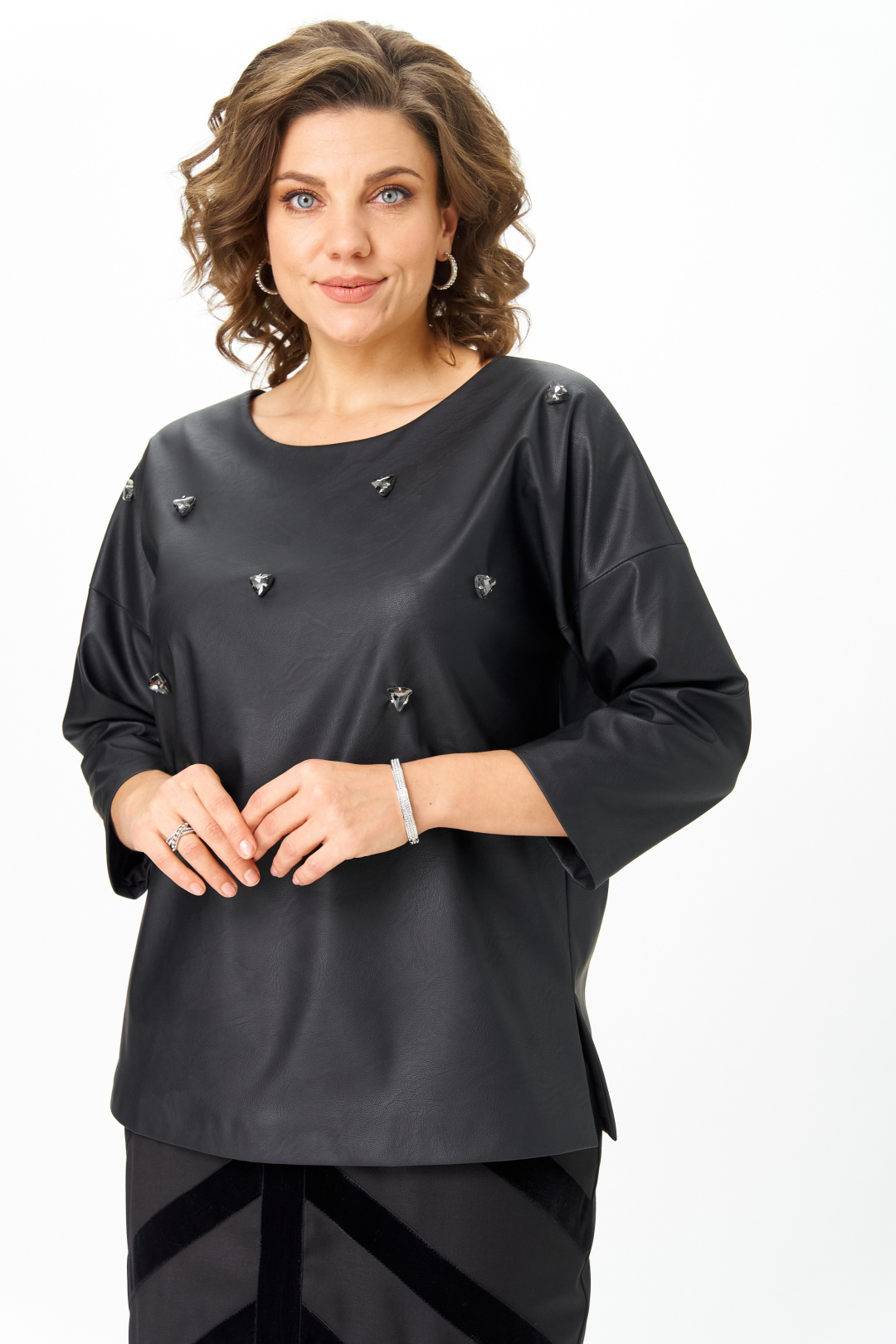 Блузка ANDINA CITY 5048-25 черный - фото 3