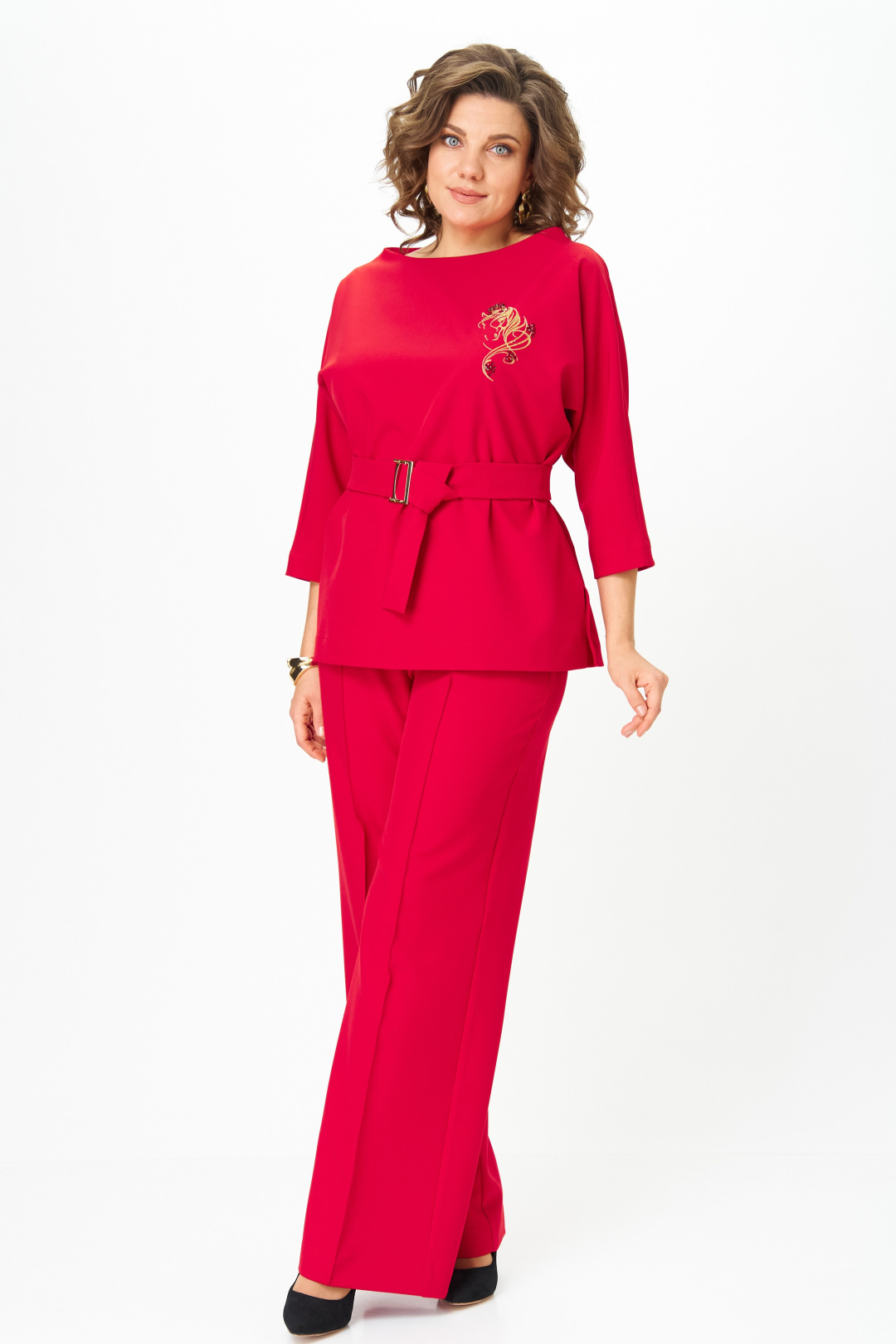 Блузка ANDINA CITY 5049-25 красный - фото 2