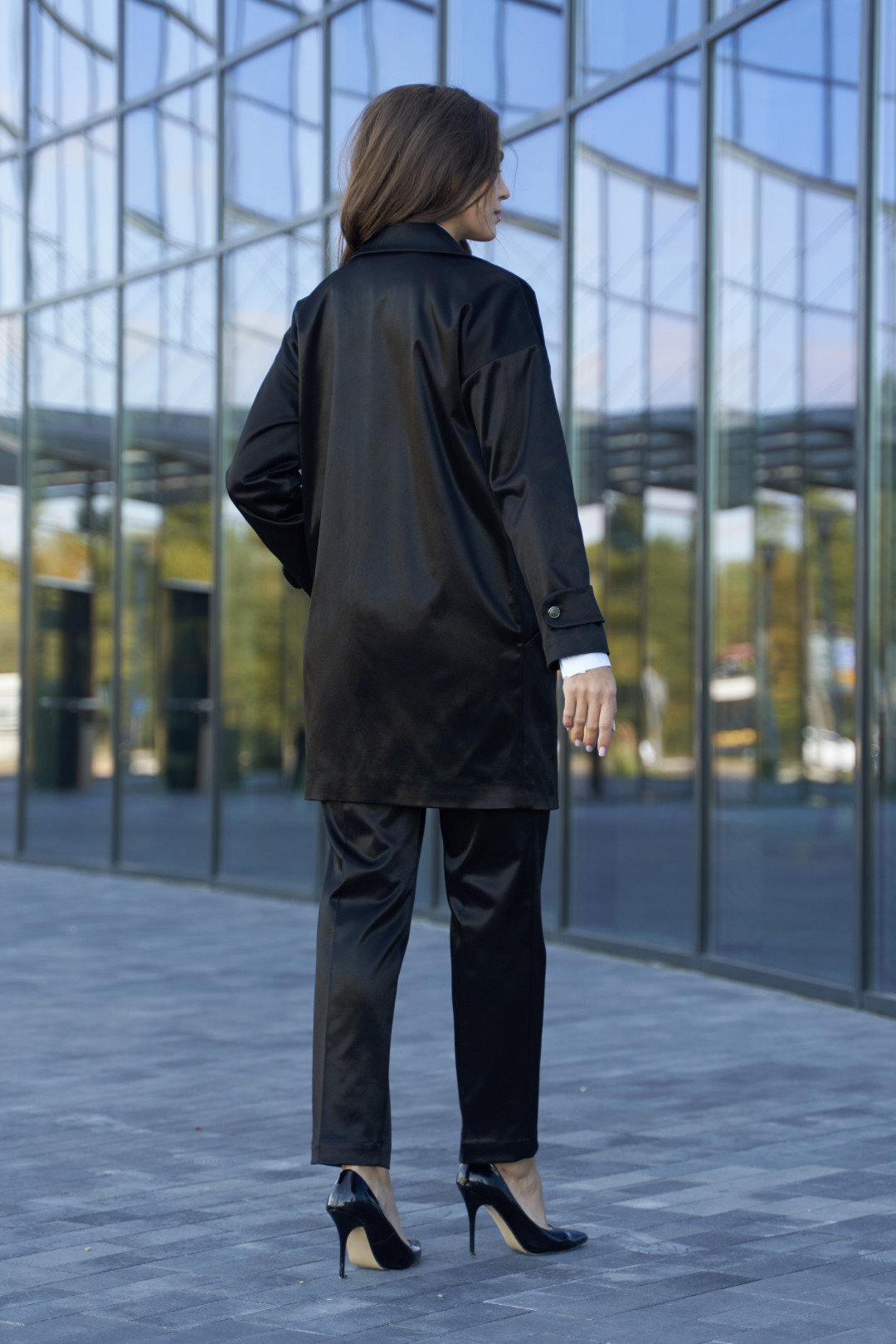 Костюм ANDINA CITY 9021 черный блеск - фото 4