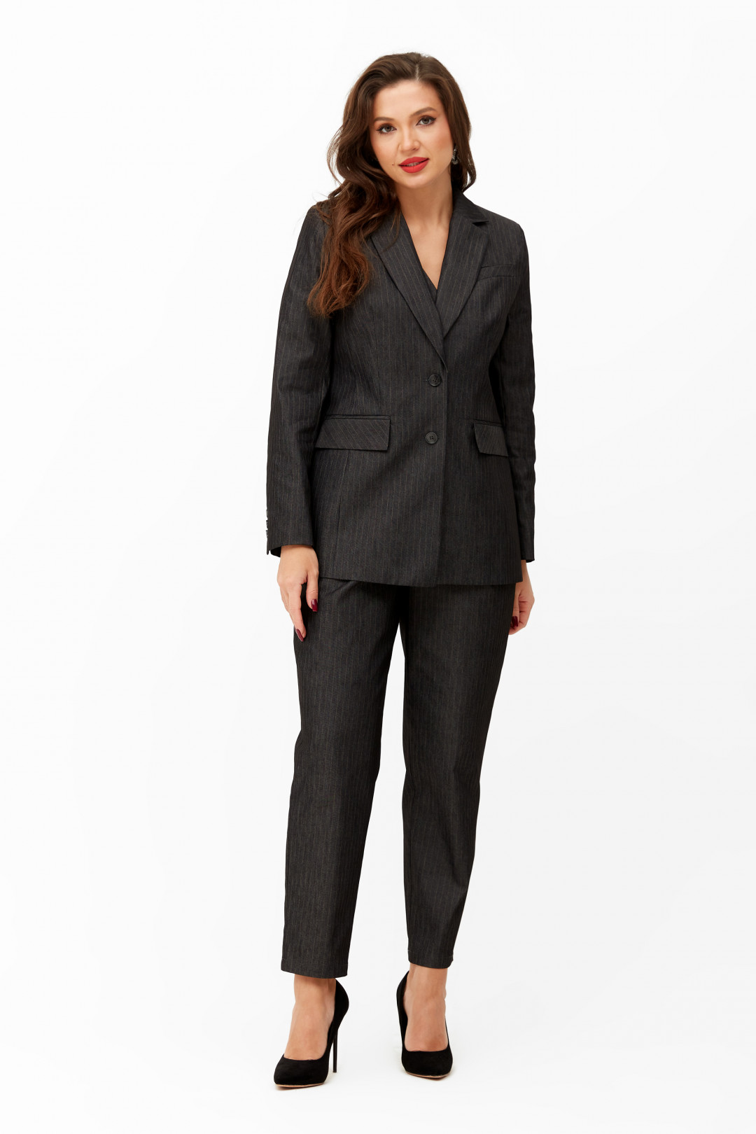 Костюм ANDINA CITY 9036 черный в полоску - фото 4