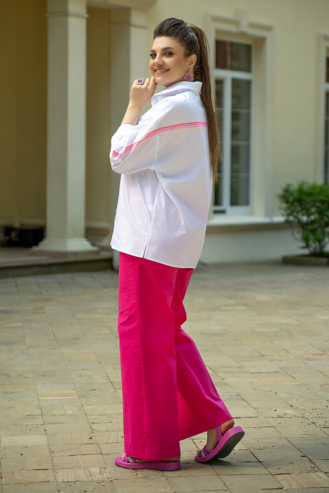 Брюки ANDINA 230 фуксия - фото 2