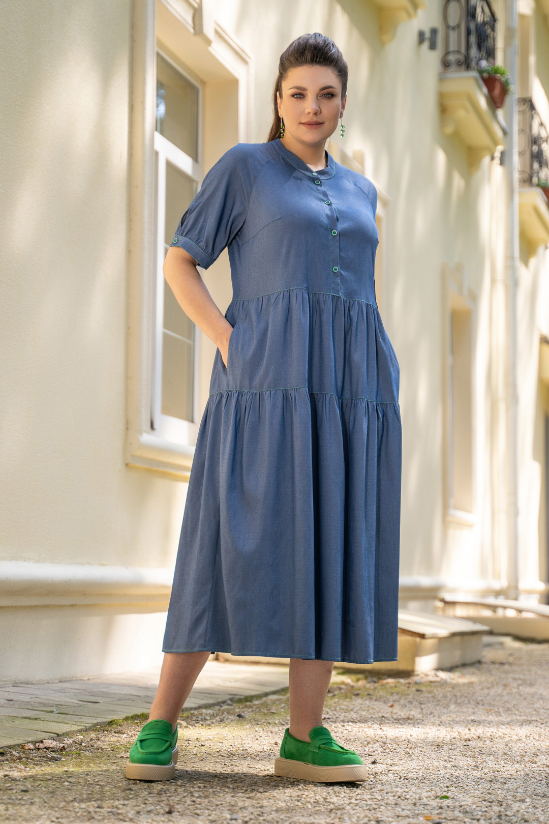 Платье ANDINA 816 джинс - фото 1