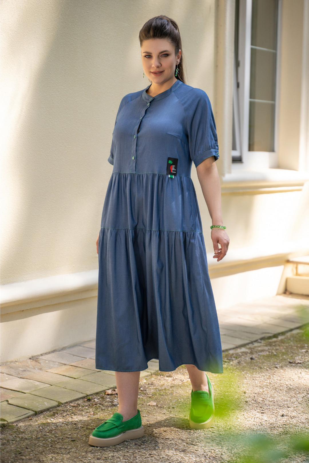 Платье ANDINA 816 джинс - фото 4