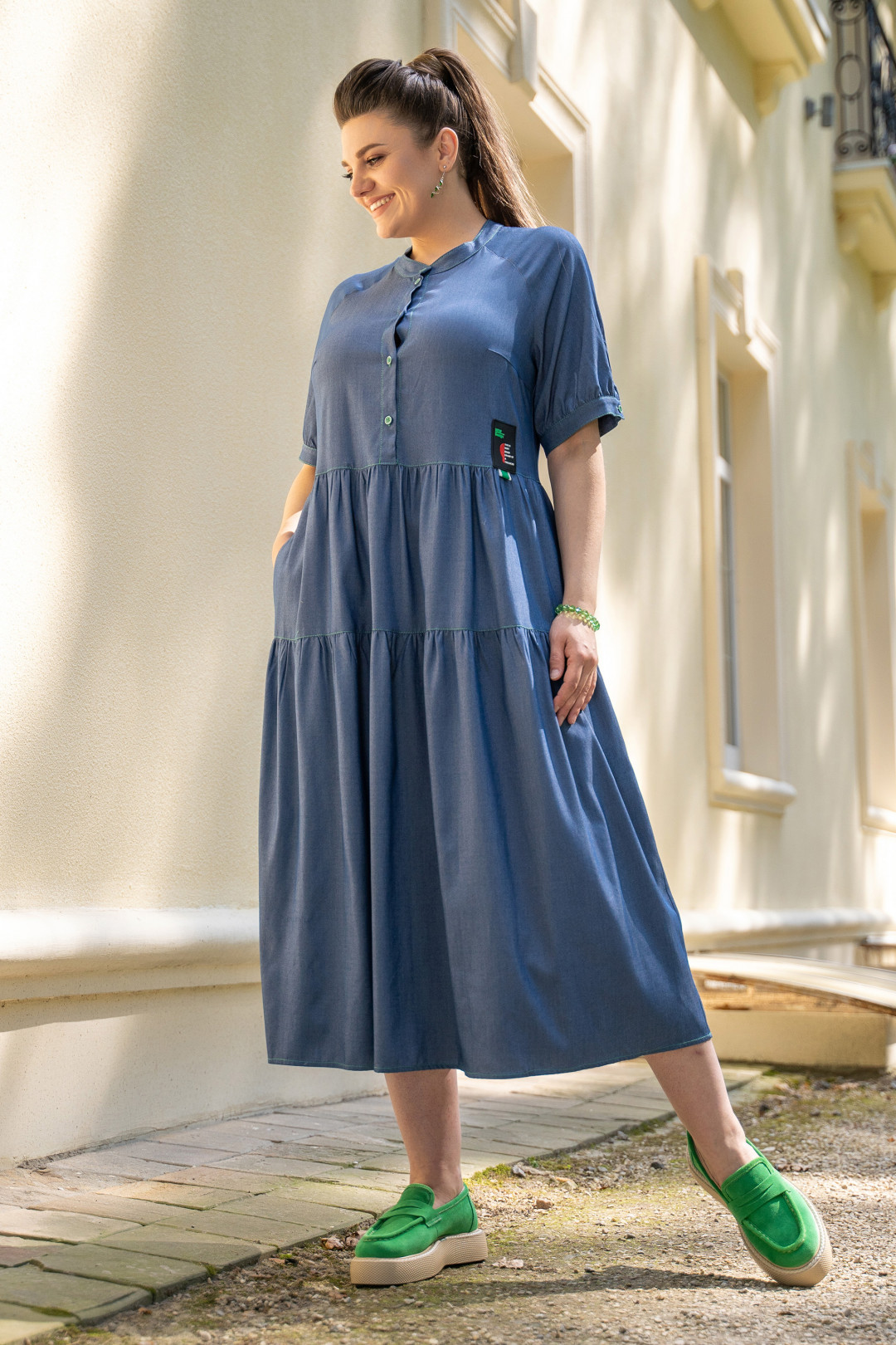 Платье ANDINA 816 джинс - фото 6