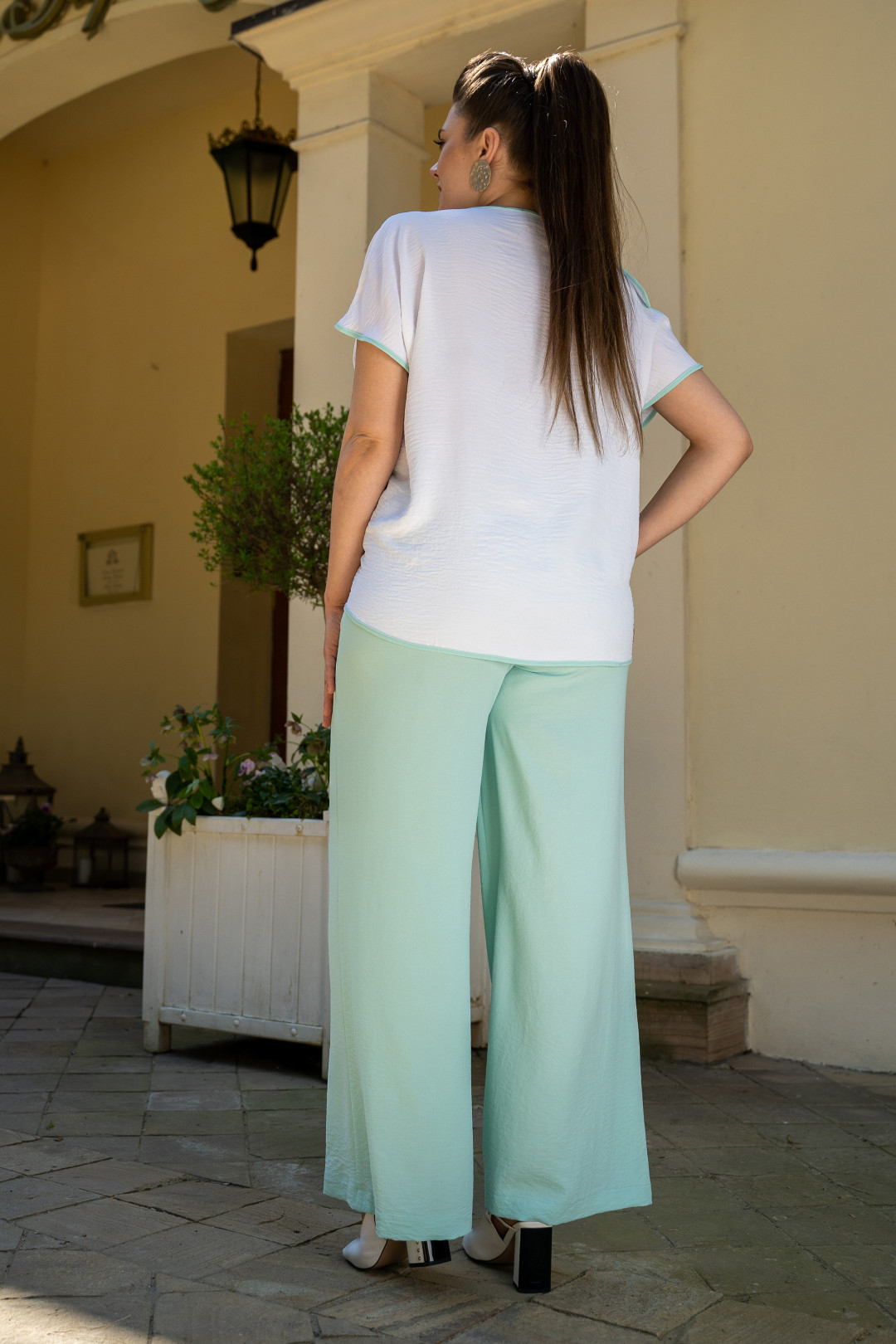 Костюм ANDINA 915-1 белый+ мята - фото 5