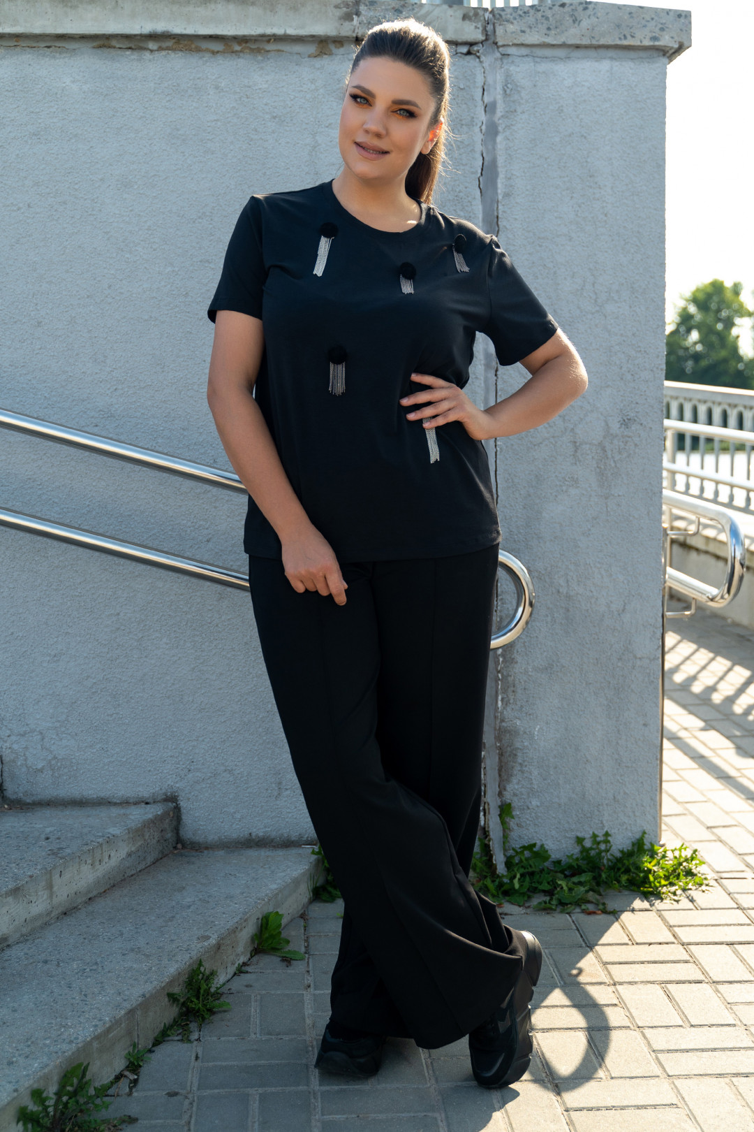 Костюм ANDINA 948 черный - фото 4