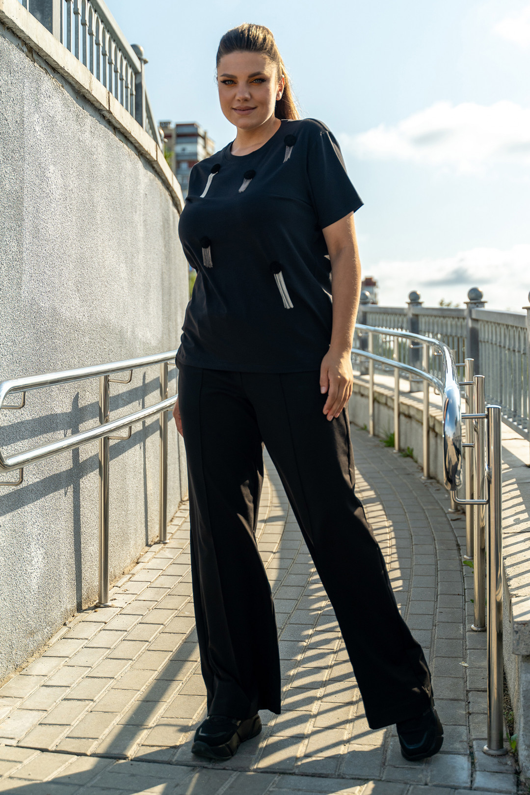 Костюм ANDINA 948 черный - фото 5