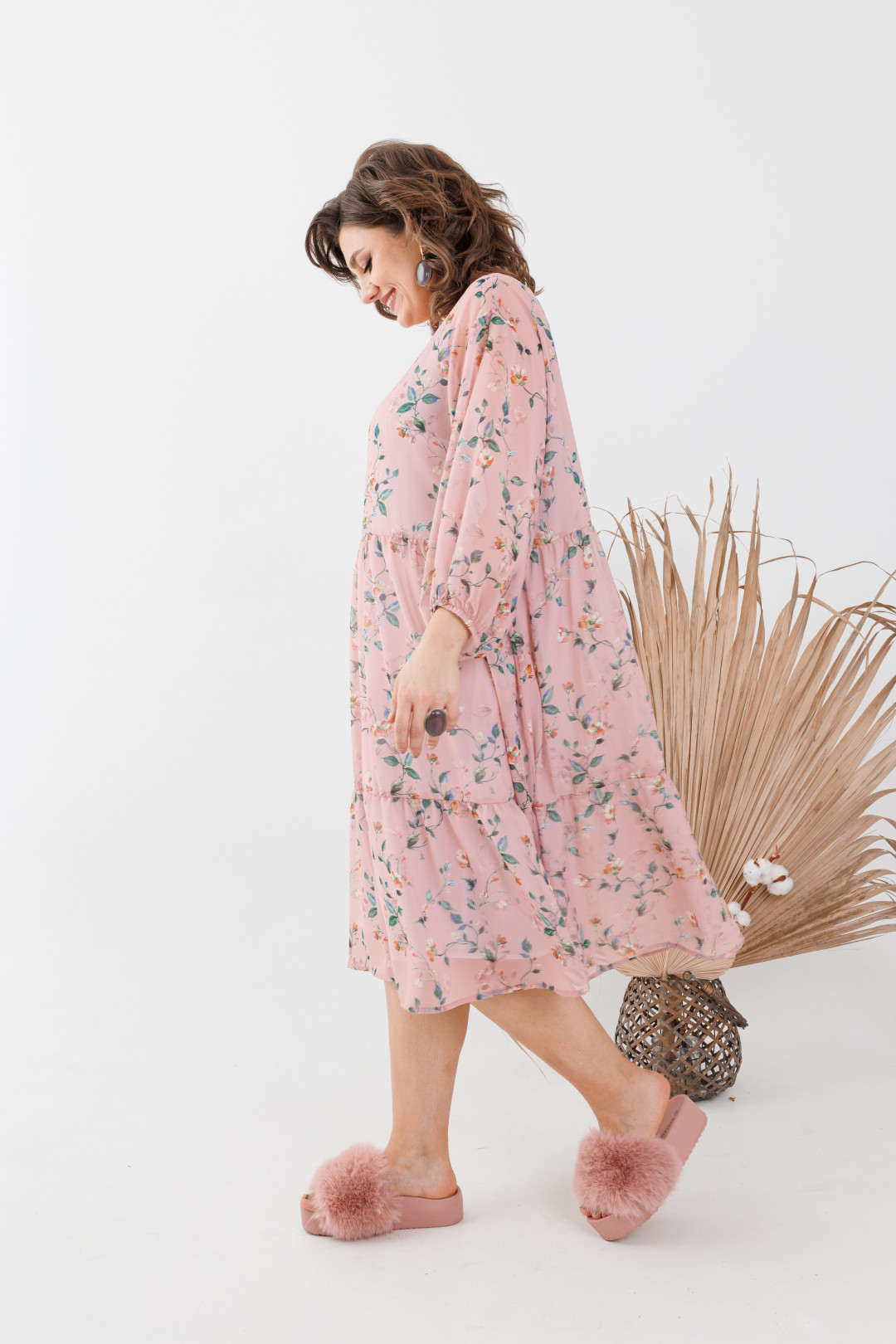 Платье ANELLI LAUREL 1031 розовый - фото 5