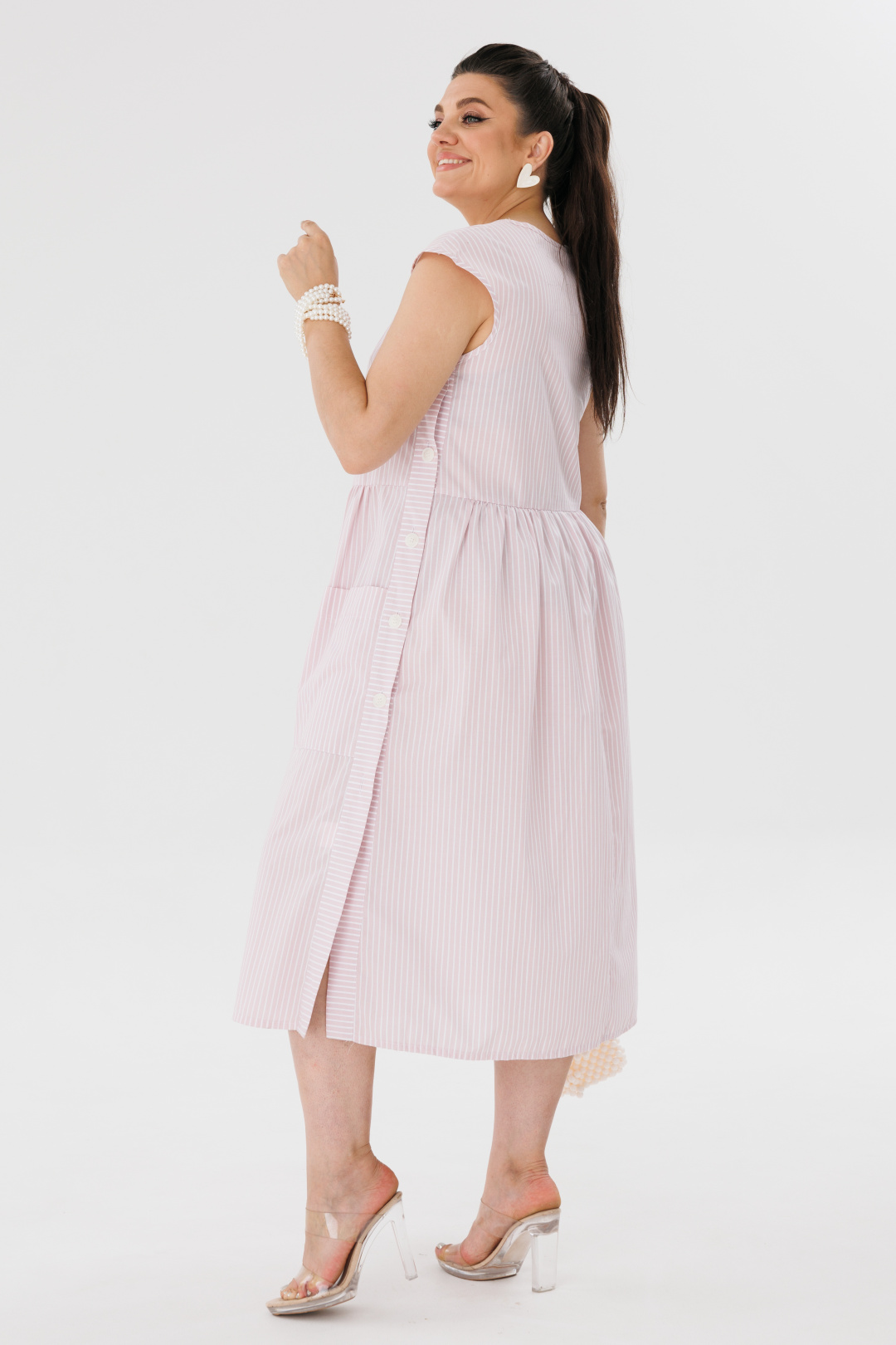 Платье ANELLI LAUREL 1059 розовый кварц - фото 3