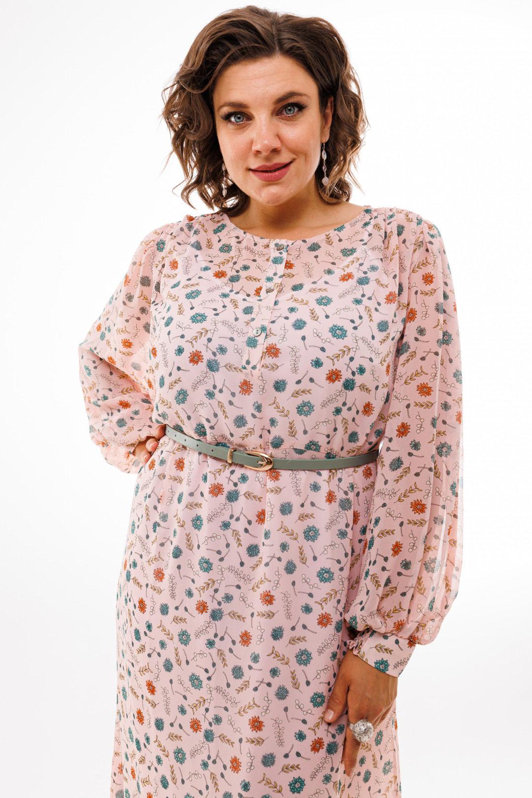 Платье ANELLI LAUREL 1213 розовый - фото 1