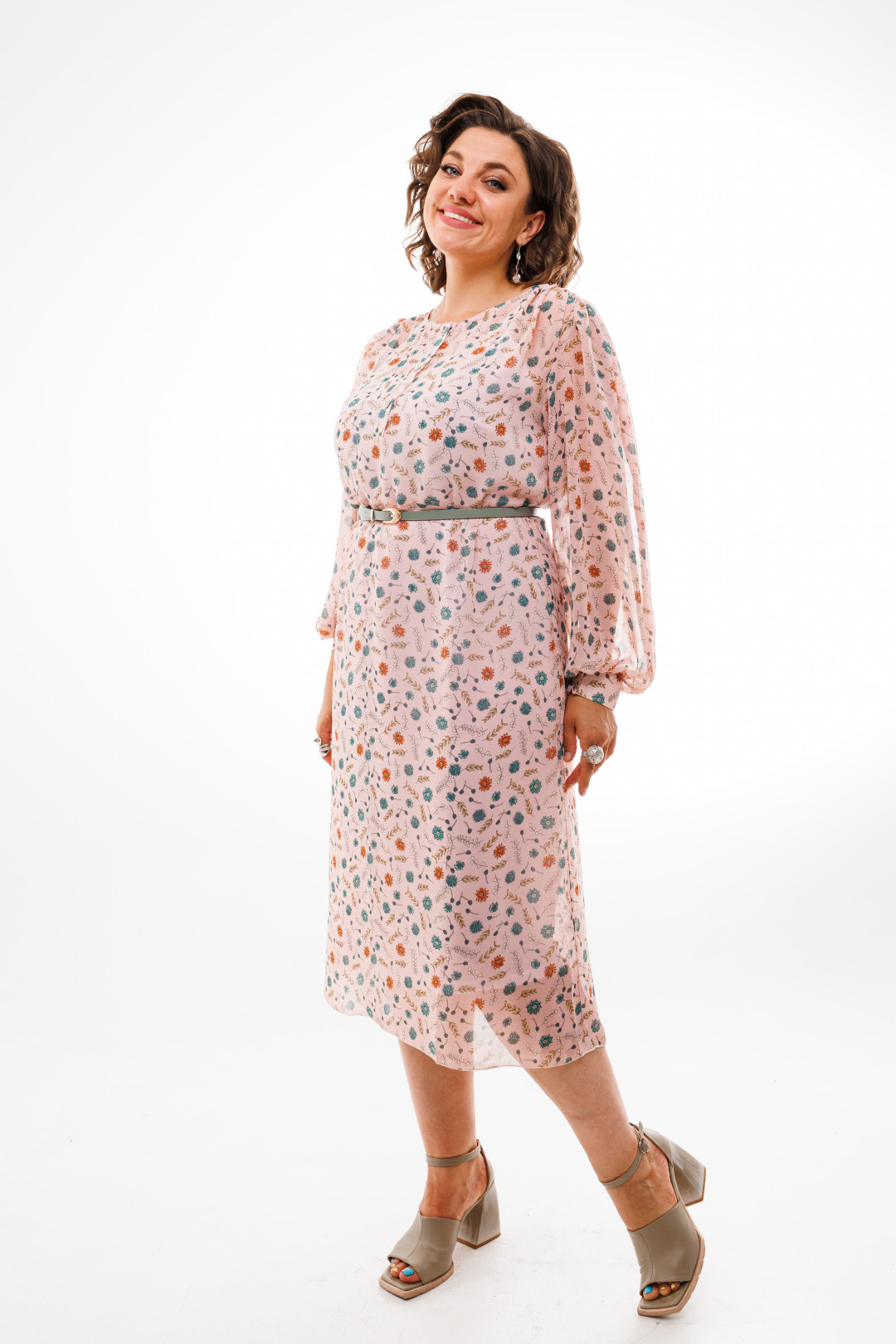 Платье ANELLI LAUREL 1213 розовый - фото 4