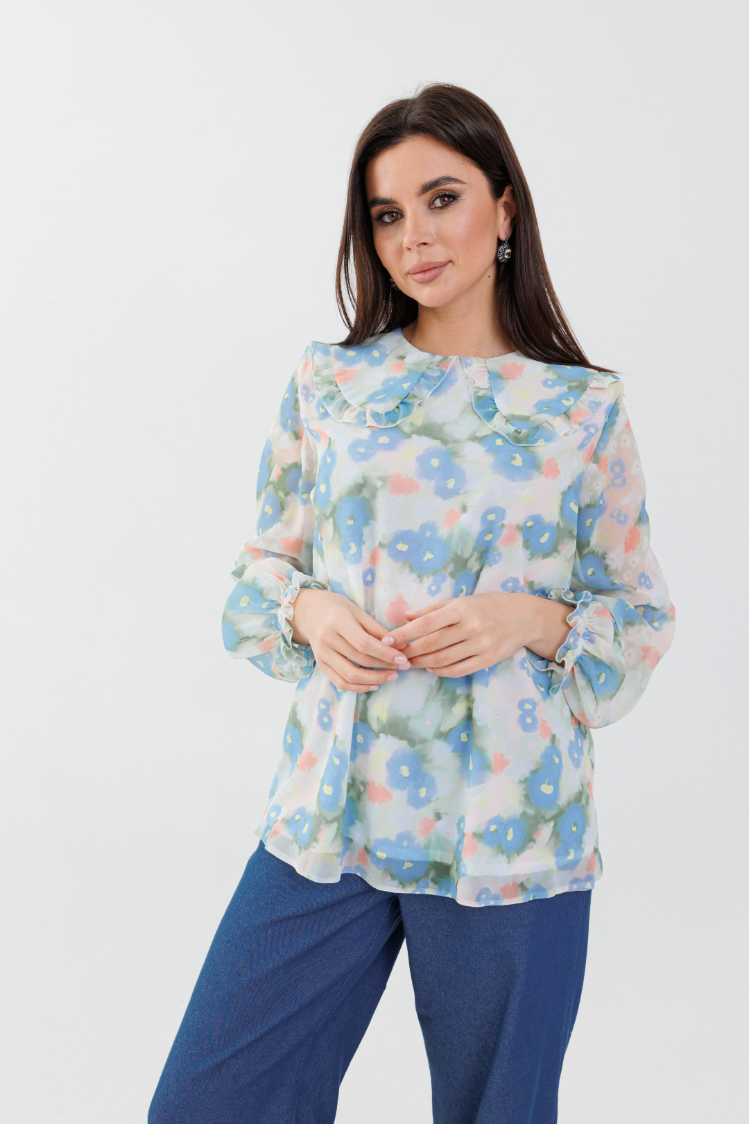 Блузка ANELLI LAUREL 1268 мозаика - фото 1