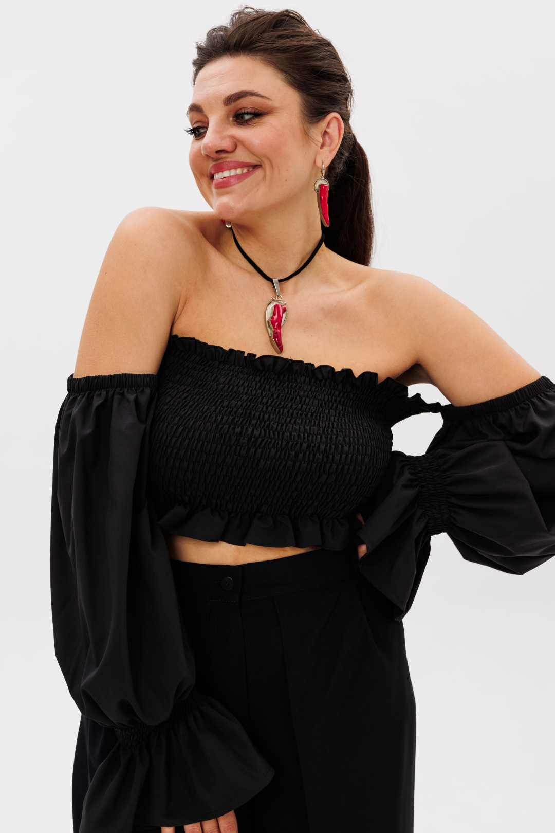 Блузка-топ ANELLI LAUREL 1286-1 ночное очарование - фото 1