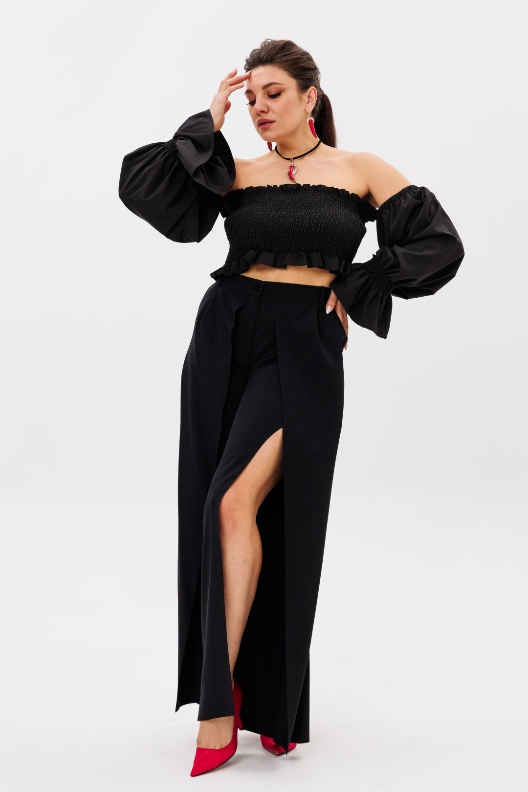 Блузка-топ ANELLI LAUREL 1286-1 ночное очарование - фото 6