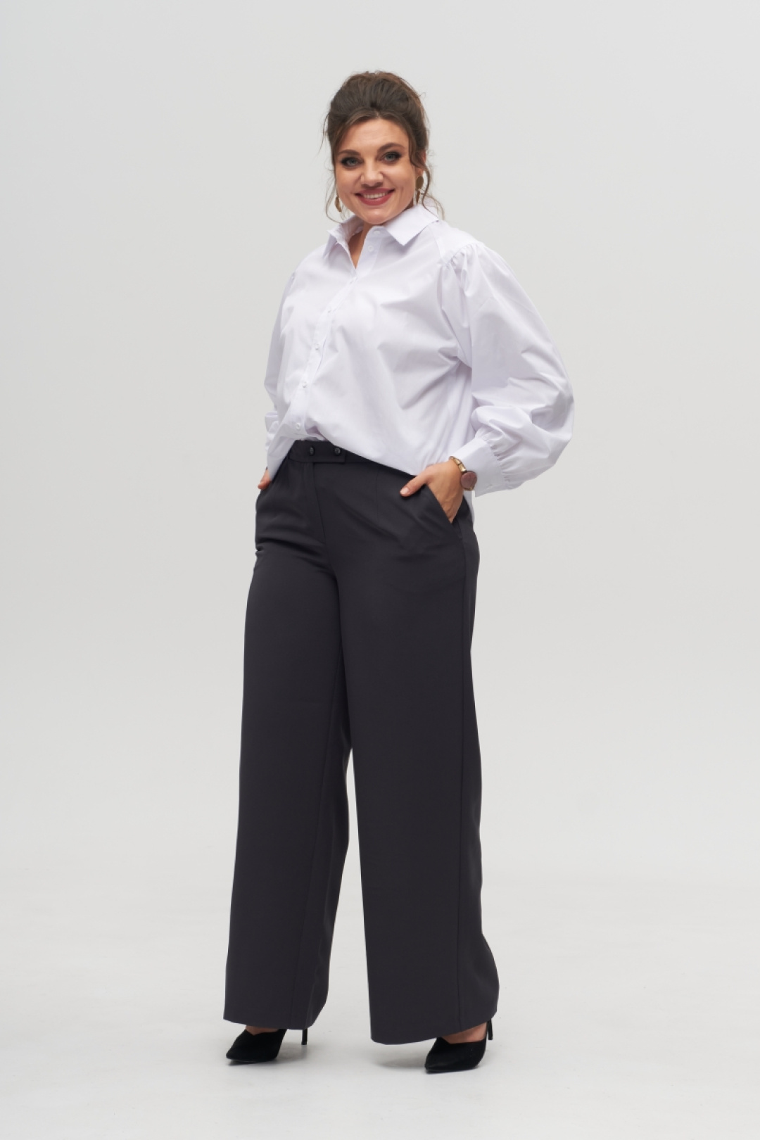 Брюки ANELLI LAUREL 1328 графит - фото 1