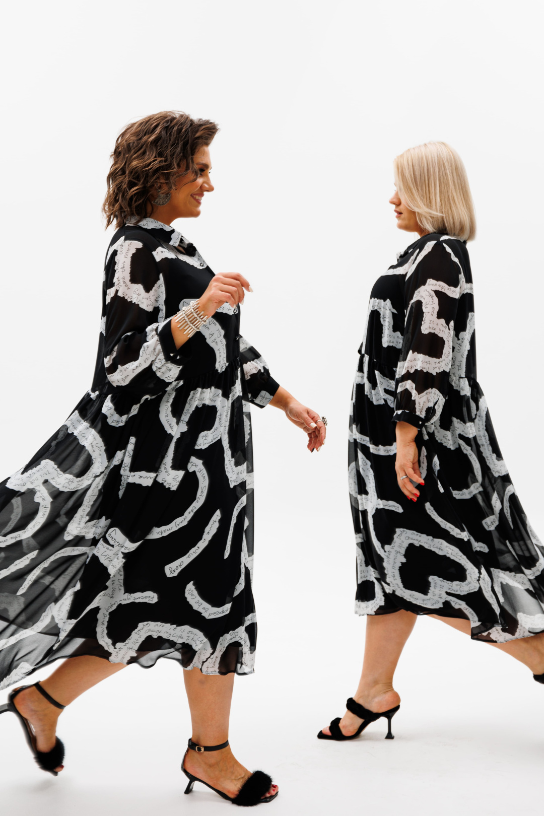 Платье ANELLI LAUREL 1362 черное сердце - фото 4