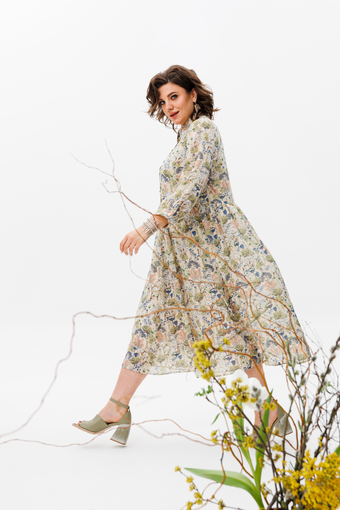 Платье ANELLI LAUREL 1362 кремовый - фото 6