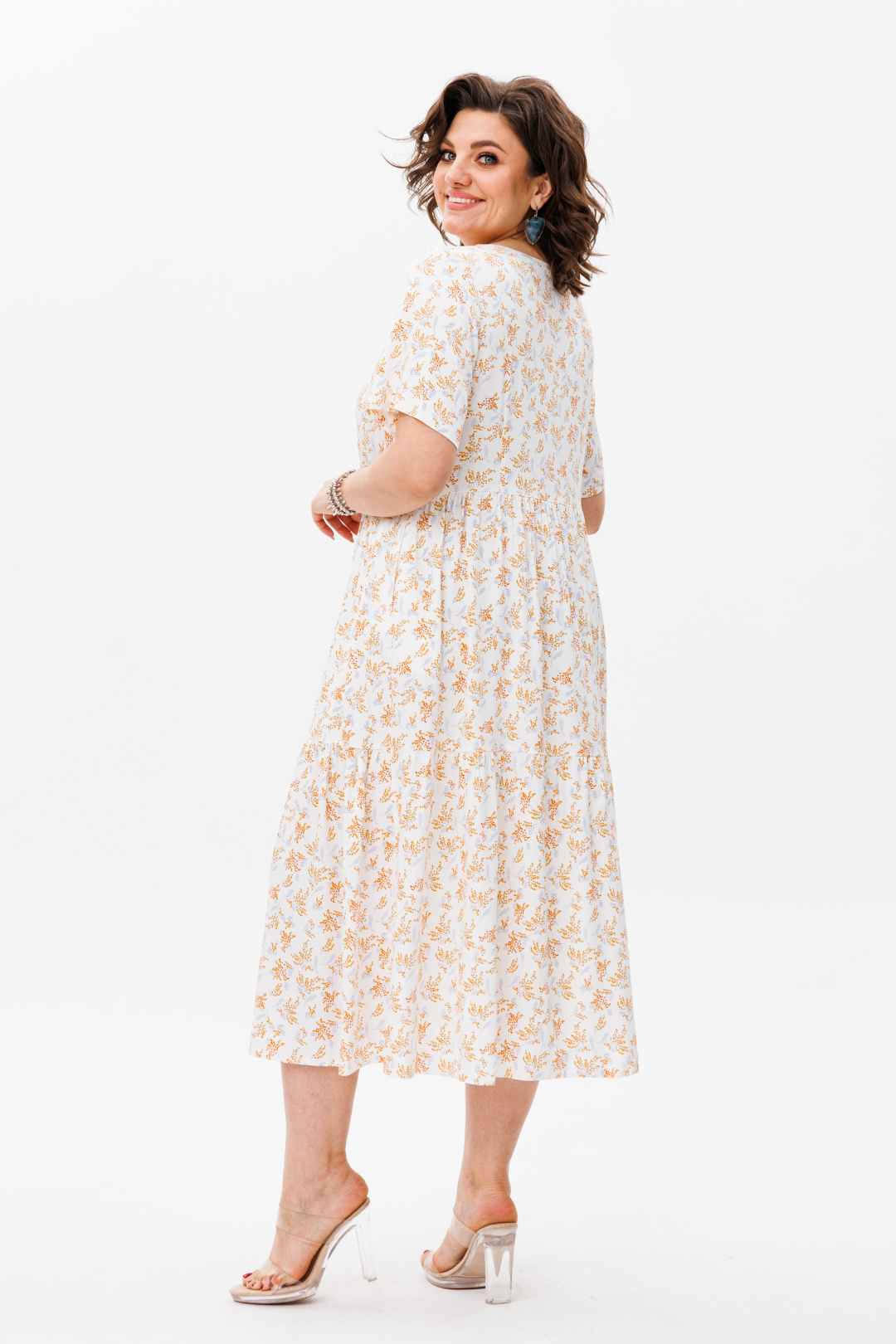 Платье ANELLI LAUREL 1408-1 шафрановый - фото 2