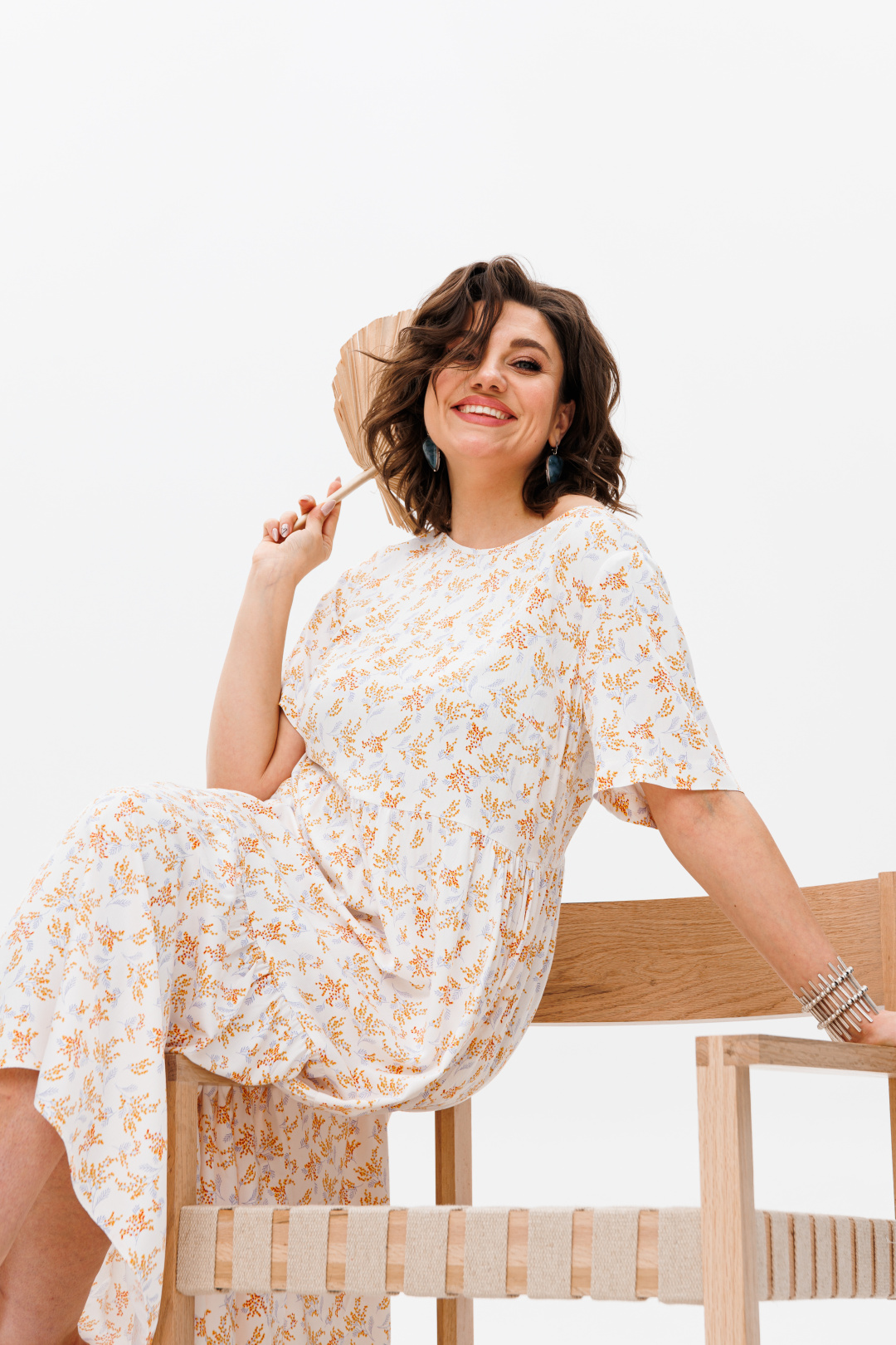 Платье ANELLI LAUREL 1408-1 шафрановый - фото 3