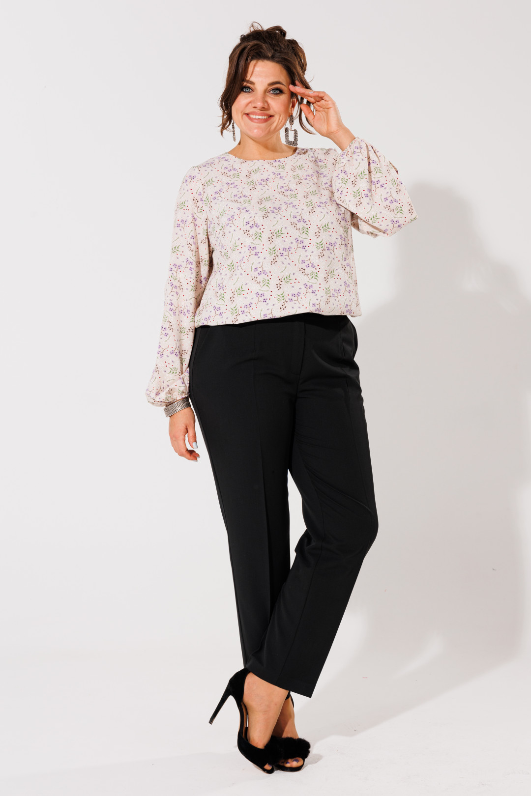 Брюки ANELLI LAUREL 1413 черный - фото 3