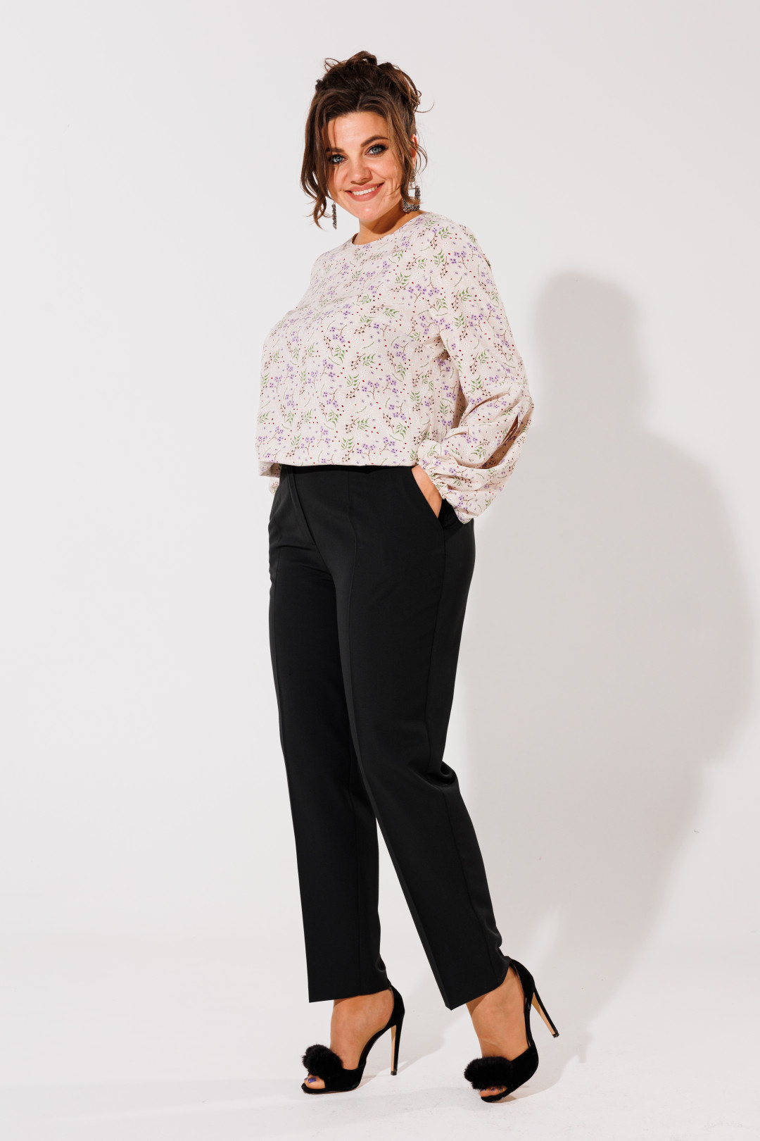 Брюки ANELLI LAUREL 1413 черный - фото 4