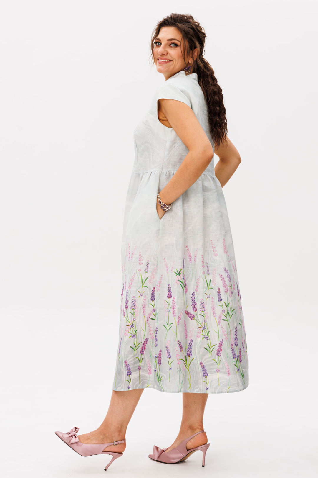 Платье ANELLI LAUREL 1424-1 лавандовый аромат