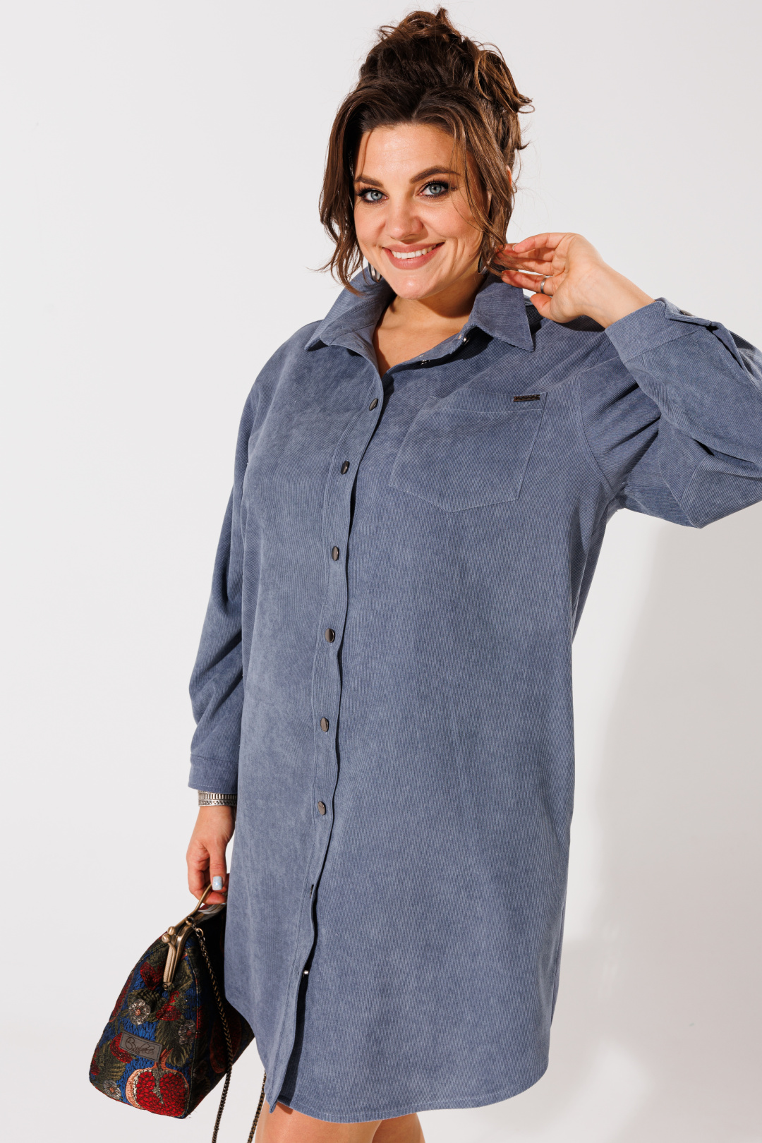 Платье ANELLI LAUREL 1435-5 дождь - фото 5