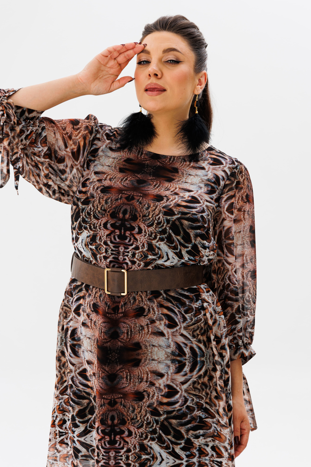 Платье ANELLI LAUREL 1463 королевский питон - фото 3