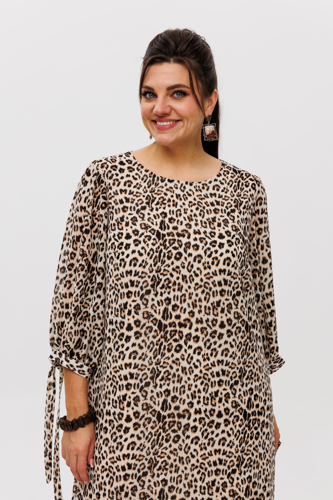 Платье ANELLI LAUREL 1463 принт леопард - фото 2